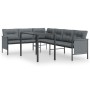 Juego de comedor de jardín 2 piezas acero gris antracita de vidaXL, Conjuntos de jardín - Ref: Foro24-3187260, Precio: 376,13 €