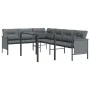 Garden dining set 2 pieces anthracite gray steel by vidaXL, Garden sets - Ref: Foro24-3187260, Price: 418,72 €, Discount: %