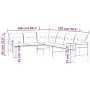 Garden dining set 2 pieces anthracite gray steel by vidaXL, Garden sets - Ref: Foro24-3187260, Price: 418,72 €, Discount: %