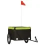 Remolque para bicicleta hierro negro y verde 45 kg von vidaXL, Fahrradanhänger - Ref: Foro24-94088, Preis: 85,83 €, Rabatt: %