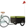 Remolque para bicicleta hierro negro y verde 45 kg von vidaXL, Fahrradanhänger - Ref: Foro24-94088, Preis: 85,83 €, Rabatt: %