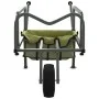 Carrito de pesca con rueda acero recubrimiento en polvo verde by vidaXL, Fishing - Ref: Foro24-94869, Price: 102,44 €, Discou...