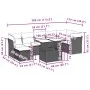 Gartensofa-Set und Kissen, 8-teilig, aus grauem Kunst-Rattan. von vidaXL, Gartensets - Ref: Foro24-3274670, Preis: 498,73 €, ...