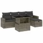 Gartenmöbel-Set, 6-teilig, mit grauen Polstern aus synthetischem Rattan. von vidaXL, Gartensets - Ref: Foro24-3274810, Preis:...