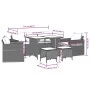 Gartensofa-Set mit 6-teiligen Kissen aus synthetischem Rattan in Beige. von vidaXL, Gartensets - Ref: Foro24-3213553, Preis: ...