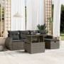 Gartenmöbel-Set, 6-teilig, mit grauen Polstern aus synthetischem Rattan. von vidaXL, Gartensets - Ref: Foro24-3275130, Preis:...