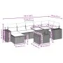Gartensofa-Set und Kissen, 8-teilig, aus grauem Kunst-Rattan. von vidaXL, Gartensets - Ref: Foro24-3275310, Preis: 535,59 €, ...