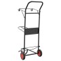 Faltbarer Sattelwagen aus schwarzem Stahl von vidaXL, Zubehör für Pferdezügel - Ref: Foro24-172503, Preis: 143,88 €, Rabatt: %