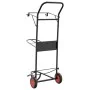 Faltbarer Sattelwagen aus schwarzem Stahl von vidaXL, Zubehör für Pferdezügel - Ref: Foro24-172503, Preis: 141,01 €, Rabatt: %