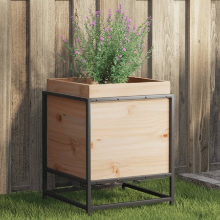 Massive Holzblumenkasten aus Kiefer 40x40x50 cm von vidaXL, Töpfe und Pflanzgefäße - Ref: Foro24-847018, Preis: 53,14 €, Raba...