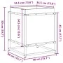 Jardinera de madera maciza de pino 40x40x50 cm by vidaXL, Pots and planters - Ref: Foro24-847018, Price: 52,34 €, Discount: %