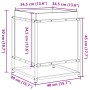 Massive Holzblumenkasten aus Kiefer 40x40x50 cm von vidaXL, Töpfe und Pflanzgefäße - Ref: Foro24-847018, Preis: 53,14 €, Raba...