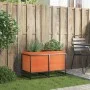 Massive Holzblumenkasten aus braunem Kiefernholz mit Wachsbeschichtung, 80x40x50 cm. von vidaXL, Töpfe und Pflanzgefäße - Ref...