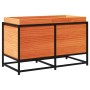 Jardinera de madera maciza pino marrón cera 80x40x50 cm by vidaXL, Pots and planters - Ref: Foro24-847030, Price: 88,27 €, Di...