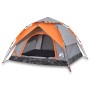 Tienda de campaña iglú 3 personas apertura rápida gris/naranja by vidaXL, tents - Ref: Foro24-4004179, Price: 80,84 €, Discou...