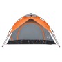 Tienda de campaña iglú 3 personas apertura rápida gris/naranja by vidaXL, tents - Ref: Foro24-4004179, Price: 80,84 €, Discou...