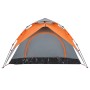 Tienda de campaña iglú 3 personas apertura rápida gris/naranja by vidaXL, tents - Ref: Foro24-4004179, Price: 80,84 €, Discou...