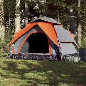 Iglu-Zelt für 5 Personen, schnelles Öffnen, grau/orange. von vidaXL, Zelte - Ref: Foro24-4004187, Preis: 122,71 €, Rabatt: %