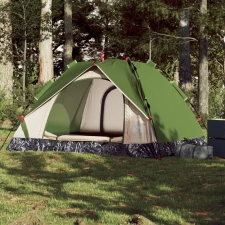 Tienda de campaña iglú 3 personas apertura rápida verde by vidaXL, tents - Ref: Foro24-4004193, Price: 66,61 €, Discount: %