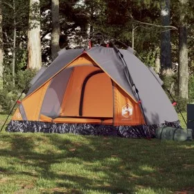 Iglu-Zelt für 2 Personen, schnelles Öffnen, grau/orange. von vidaXL, Zelte - Ref: Foro24-4004191, Preis: 58,19 €, Rabatt: %