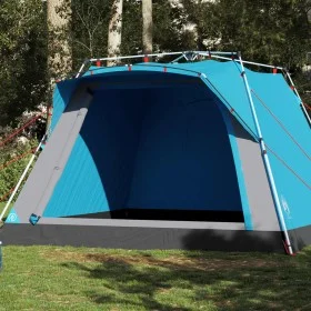Vier-Personen-Kabinenzelt mit schnellem Aufbau, blau. von vidaXL, Zelte - Ref: Foro24-4004220, Preis: 144,23 €, Rabatt: %