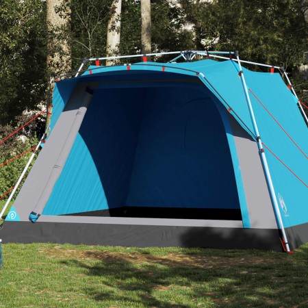Vier-Personen-Kabinenzelt mit schnellem Aufbau, blau. von vidaXL, Zelte - Ref: Foro24-4004220, Preis: 146,37 €, Rabatt: %