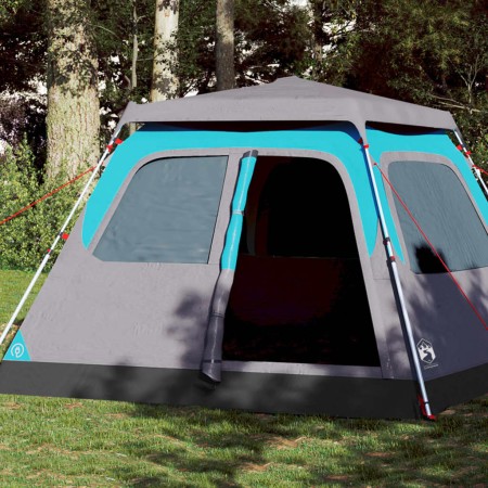Tienda de campaña iglú 6 personas apertura rápida azul by vidaXL, tents - Ref: Foro24-4004234, Price: 180,63 €, Discount: %