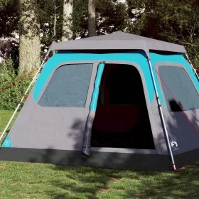 Igloo tent 6 people quick opening blue by vidaXL, tents - Ref: Foro24-4004234, Price: 187,63 €, Discount: %