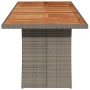 Gartentisch mit Akazienholzoberfläche und grauem Rattan 240x90x75 cm. von vidaXL, Gartentische - Ref: Foro24-365596, Preis: 3...