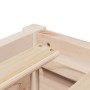 Solid pine wood bed frame 90x190 cm by vidaXL, Beds and slatted bases - Ref: Foro24-846843, Price: 126,71 €, Discount: %