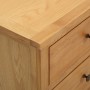 Cajonera de madera de roble macizo 80x35x75 cm de vidaXL, Cajoneras - Ref: Foro24-289197, Precio: 342,82 €, Descuento: %