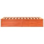 Wax brown solid pine wood bed frame 75x190 cm by vidaXL, Beds and slatted bases - Ref: Foro24-846848, Price: 123,99 €, Discou...