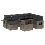 Set de sofás de jardín y cojines 8 piezas ratán sintético gris von vidaXL, Gartensets - Ref: Foro24-3275000, Preis: 524,55 €,...