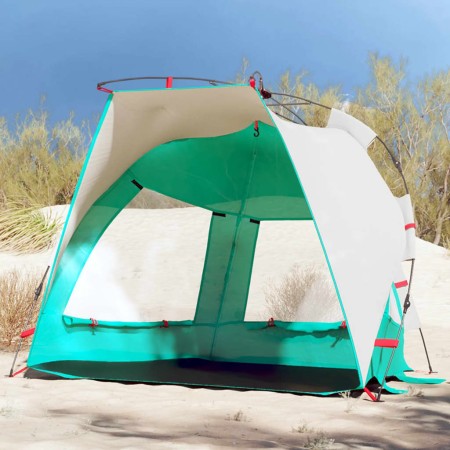 Tienda de playa 2 personas impermeable apertura rápida verde von vidaXL, Zelte - Ref: Foro24-4005291, Preis: 59,54 €, Rabatt: %