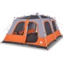 Iglu-Zelt für 10 Personen, schnelles Öffnen, grau/orange. von vidaXL, Zelte - Ref: Foro24-4004241, Preis: 332,81 €, Rabatt: %