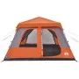 Tienda de campaña iglú 10 personas apertura rápida gris/naranja by vidaXL, tents - Ref: Foro24-4004241, Price: 327,87 €, Disc...