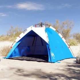Tienda de playa 3 personas impermeable apertura rápida azul by vidaXL, tents - Ref: Foro24-4005314, Price: 73,52 €, Discount: %