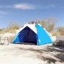 Tienda de playa 3 personas impermeable apertura rápida azul by vidaXL, tents - Ref: Foro24-4005314, Price: 67,84 €, Discount: %