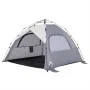 Strandzelt für 3 Personen, wasserdicht, schnell aufklappbar, grau. von vidaXL, Zelte - Ref: Foro24-4005316, Preis: 80,05 €, R...