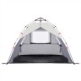 Tienda de playa 3 personas impermeable apertura rápida gris by vidaXL, tents - Ref: Foro24-4005316, Price: 74,58 €, Discount: %