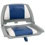 Zwei klappbare Bootssitze mit weißem und blauem Kissen. von vidaXL, Teile für Segelboote - Ref: Foro24-272238, Preis: 86,60 €...