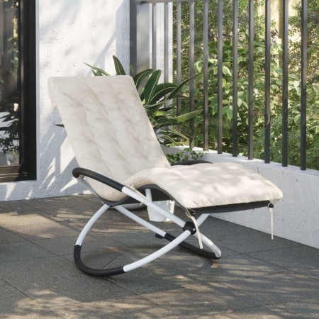 Liegestuhl-Kissen aus cremefarbenem Wildlederimitat 160x50x10 cm. von vidaXL, Kissen für Stühle und Sofas - Ref: Foro24-36654...