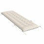 Cojín de tumbona piel sintética de ante crema 160x50x10 cm by vidaXL, Cushions for chairs and sofas - Ref: Foro24-366543, Pri...