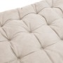 Cojín de tumbona piel sintética de ante crema 160x50x10 cm by vidaXL, Cushions for chairs and sofas - Ref: Foro24-366543, Pri...