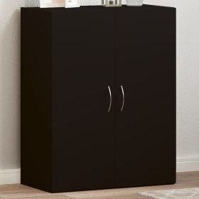 Black engineered wood filing cabinet 60x32x77.5 cm by vidaXL, Filing cabinets - Ref: Foro24-840766, Price: 63,10 €, Discount: %