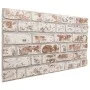 Paneles de pared 3D 10 unidades EPS rojo y blanco 100x50 cm de vidaXL, Recubrimiento de paredes - Ref: Foro24-4008545, Precio...
