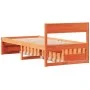 Bed frame with drawers solid brown pine wood 100x200cm by vidaXL, Beds and slatted bases - Ref: Foro24-846791, Price: 185,60 ...