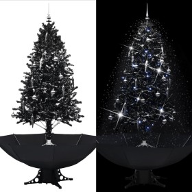 Christmas tree with snow and umbrella base black PVC 190 cm by vidaXL, Christmas trees - Ref: Foro24-289934, Price: 156,61 €,...