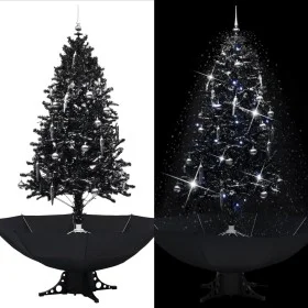 Christmas tree with snow and umbrella base black PVC 190 cm by vidaXL, Christmas trees - Ref: Foro24-289934, Price: 155,05 €,...