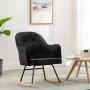 Silla mecedora de terciopelo negro von vidaXL, Schaukelstühle - Ref: Foro24-289524, Preis: 104,68 €, Rabatt: %